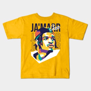 Ja'marr Chase on WPAP art 2 Kids T-Shirt